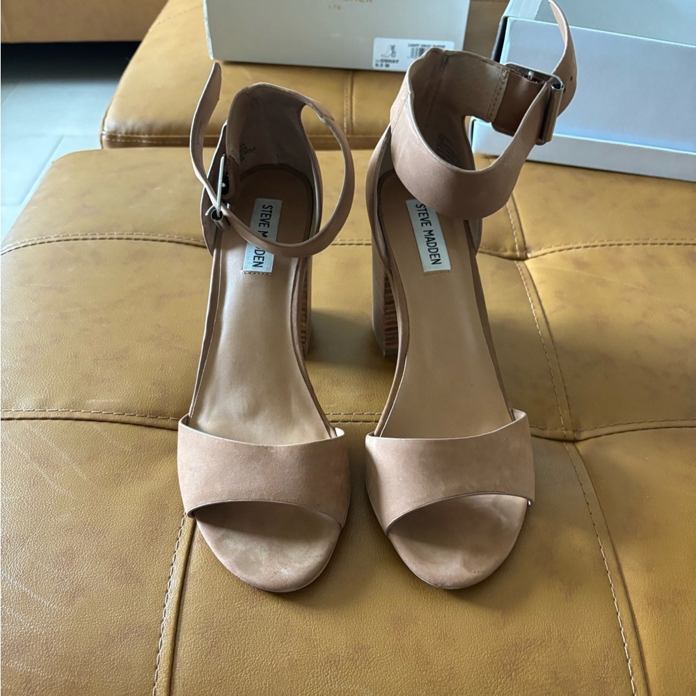 Steve Madden Tan Heeled Sandals
